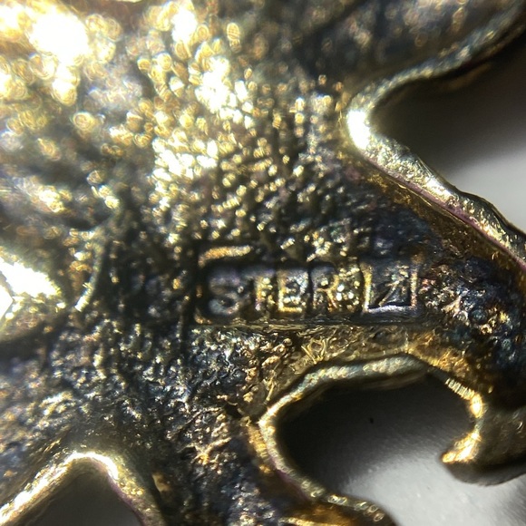 Sterling silver eagle pendant 925 vintage antique - Picture 4 of 4